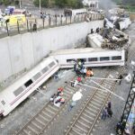 Imagen de estado en el quedó el Alvia tras descarrilar cerca de Santiago de Compostela