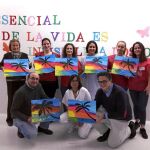 Una de las actividades de pintura realizada por la fundación