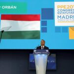 El primer ministro húngaro, Viktor Orban, durante su intervención