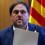 El vicepresidente cesado de la Generalitat, Oriol Junqueras.