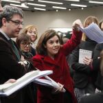 La vicepresidenta del Gobierno, Soraya Sáenz de Santamaría