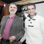 El concejal de USE-Bierzo, Fernándo Álvarez, junto a Sergio Gallardo