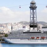 Imagen de uno de los cruceros que ha atracado en Barcelona esta semana