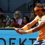 Rafa Nadal durante el partido contra el brasileño Joao Souza