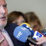 El ministro de Educación en funciones momentos antes de reunirse con representantes de la enseñanza concertada