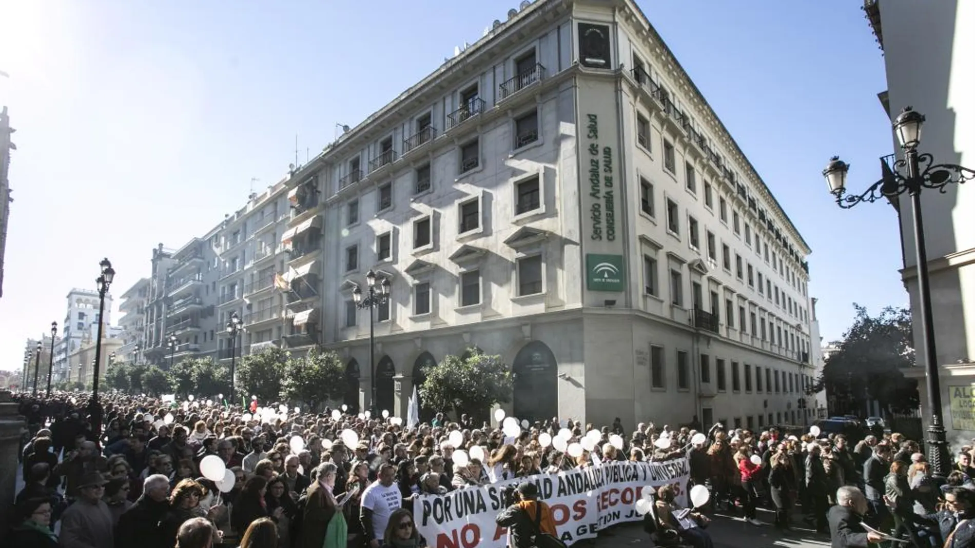 Protesta por la sanidad en Andalucía