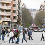 La calle Marina, entre las calles Provença y Mallorca, quedará cortada al tráfico los domingos