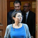Datxu Peris, a su salida del juicio que se celebra en el Juzgado de Sepúlveda/EFE