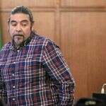 Antonio Girón, alias «El Coleta», en la sala de la Audiencia de Sevilla