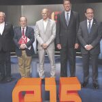 Los cabeza de lista de los partidos en el debate de las catalanas de 2015
