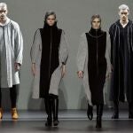 Imagen de uno de los momentos estelares del desfile de Etxeberría en la MBFWM