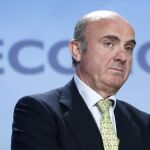 El ministro de Economía, Luis de Guindos, antes de su intervención en la XXXIII Reunión del Círculo de Economía de Sitges.