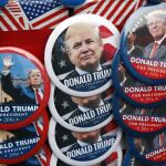 Chapas de propaganda de la candidatura de Donald Trump