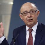 El ministro de Hacienda en funciones, Cristóbal Montoro