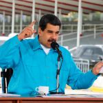 Maduro hablando durante un acto del Gobierno hoy