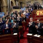 Votación de la DUI en el Parlament