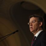 El presidente de la Xunta, Alberto Núñez Feijóo