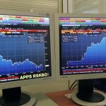Pantallas informativas de la prima de riesgo e Ibex