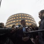 El presidente Ximo Puig ha intentado que el Gobierno de España retirara el recurso de inconstitucionalidad contra la leyes valencianas que desarrollan el Derecho Civil. En la imagen, de archivo, Puig frente al Tribunal Constitucional