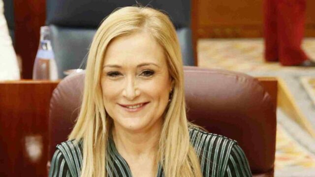 Cristina Cifuentes en el pleno de la Asamblea de Madrid la pasada semana.