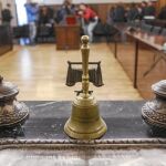 Imagen, ayer, de la sala de la Audiencia de Sevilla donde hoy empezará a juzgarse el caso