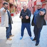 De izquierda a derecha: Emilio González García, Emilio González Gabarre y Julio González Gabarre