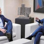 El líder del PSOE, Pedro Sánchez, se reunió ayer con el lendakari vasco, Íñigo Urkullu, en Vitoria