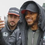 Lewis Hamilton y Fernando Alonso