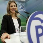 La diputada popular Ana Mestre, en rueda de prensa