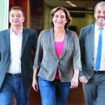 Bosch (ERC), Colau (BComú) y Collboni (PSC) podrían llevar su alianza más allá del ámbito presupuestario