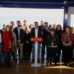 La Ejecutiva del PSRM ayer en el Balneario de San Antonio de Los Alcázares