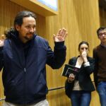 El líder de Podemos, Pablo Iglesias