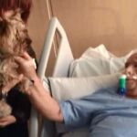 Alfonso y Balto durante su visita en el hospital