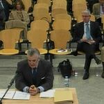 Captura de vídeo de la señal facilitada por la Audiencia Nacional de la declaración del extesorero del PP Luis Bárcenas