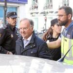Miguel Bernard, secretario general de Manos Limpias, en el momento de ser detenido el pasado viernes