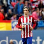 Fernando Torres durante el encuentro frente al Celta de Vigo en el estadio Vicente Calderón