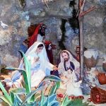 El nacimiento ha sido coordinado por la Asociación de Belenistas de Sevilla