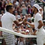 Feliciano López felicita a Nick Kyrgios