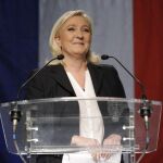 Marine Le Pen tras conocer los resultados