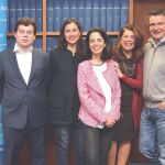 De izquierda a derecha: Jaime Moreno, Marta Sánchez, Marga de Miguel, Beatriz Lara y Francisco Vázquez