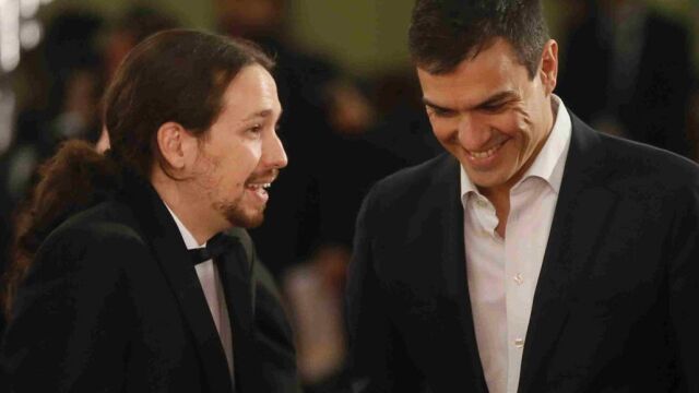 Pablo Iglesias y Pedro Sánchez.