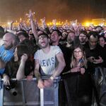 El público ansioso antes del inicio del concierto de Radiohead en el Primavera Sound