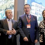Los alcaldes de Málaga, Granada, Sevilla y Córdoba, ayer en Fitur