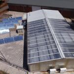 Fotografía facilitada por la Agencia italiana para las nuevas tecnologías, la energía y el desarrollo económico sostenible (ENEA), de un invernadero situado a las afueras de Roma