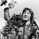 Ángel Nieto, tras una de sus muchísimas victorias