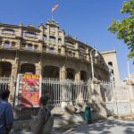 Actual fachada de la Plaza de toros de Palma de Mallorca, conocida popularmente como Coliseo balear
