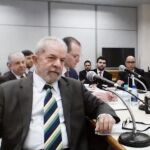 Luiz Inácio Lula da Silva durante el juicio