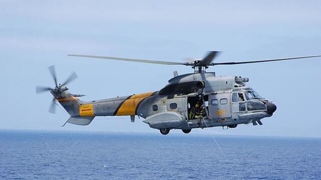Helicóptero similar al siniestrado en Canarias