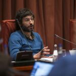 Oleguer Pujol Ferrusola en la comisión del Parlament
