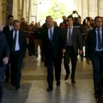 Manuel Chaves a su llegada a los juzgados